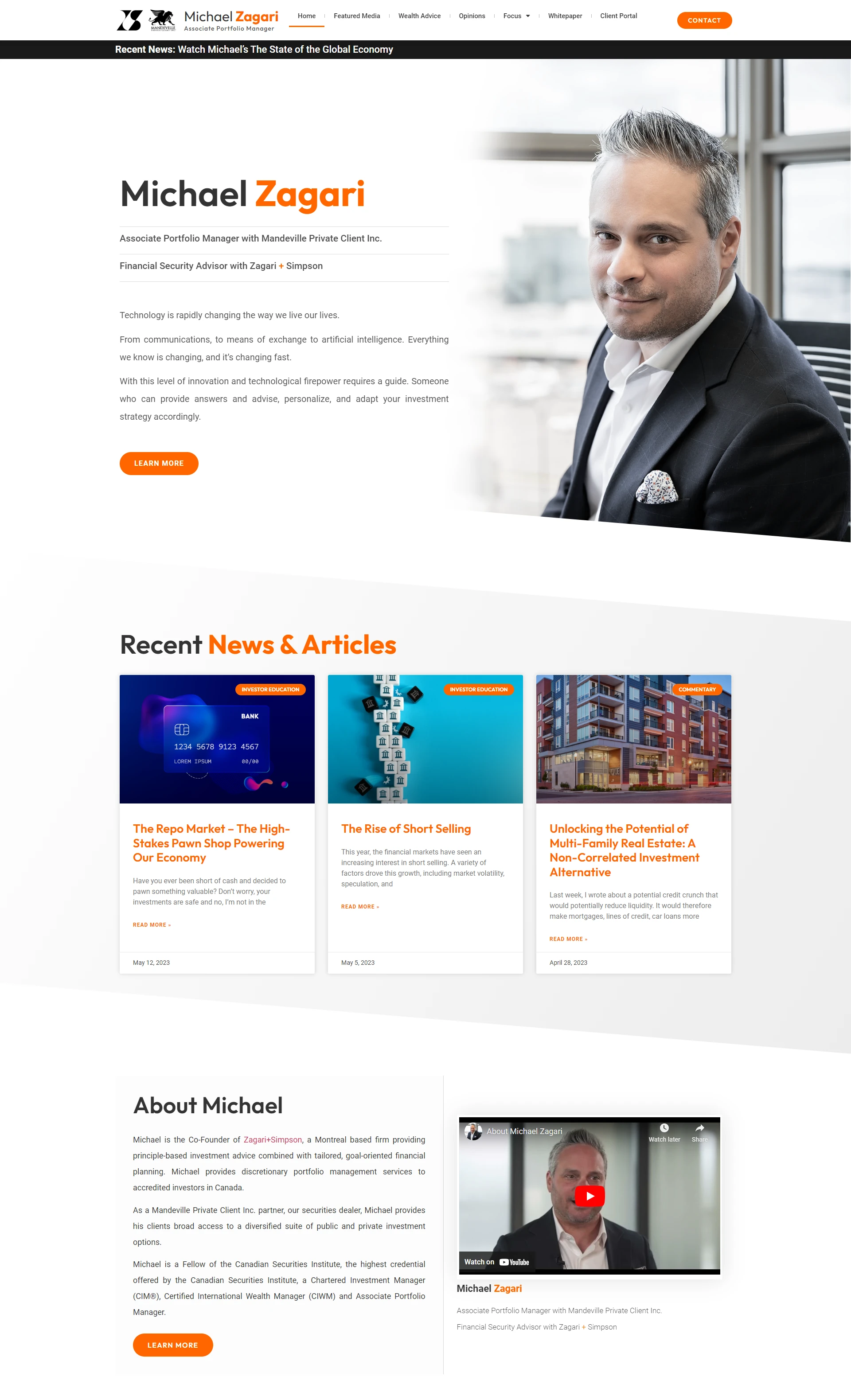 Michael Zagari Wealth Investment