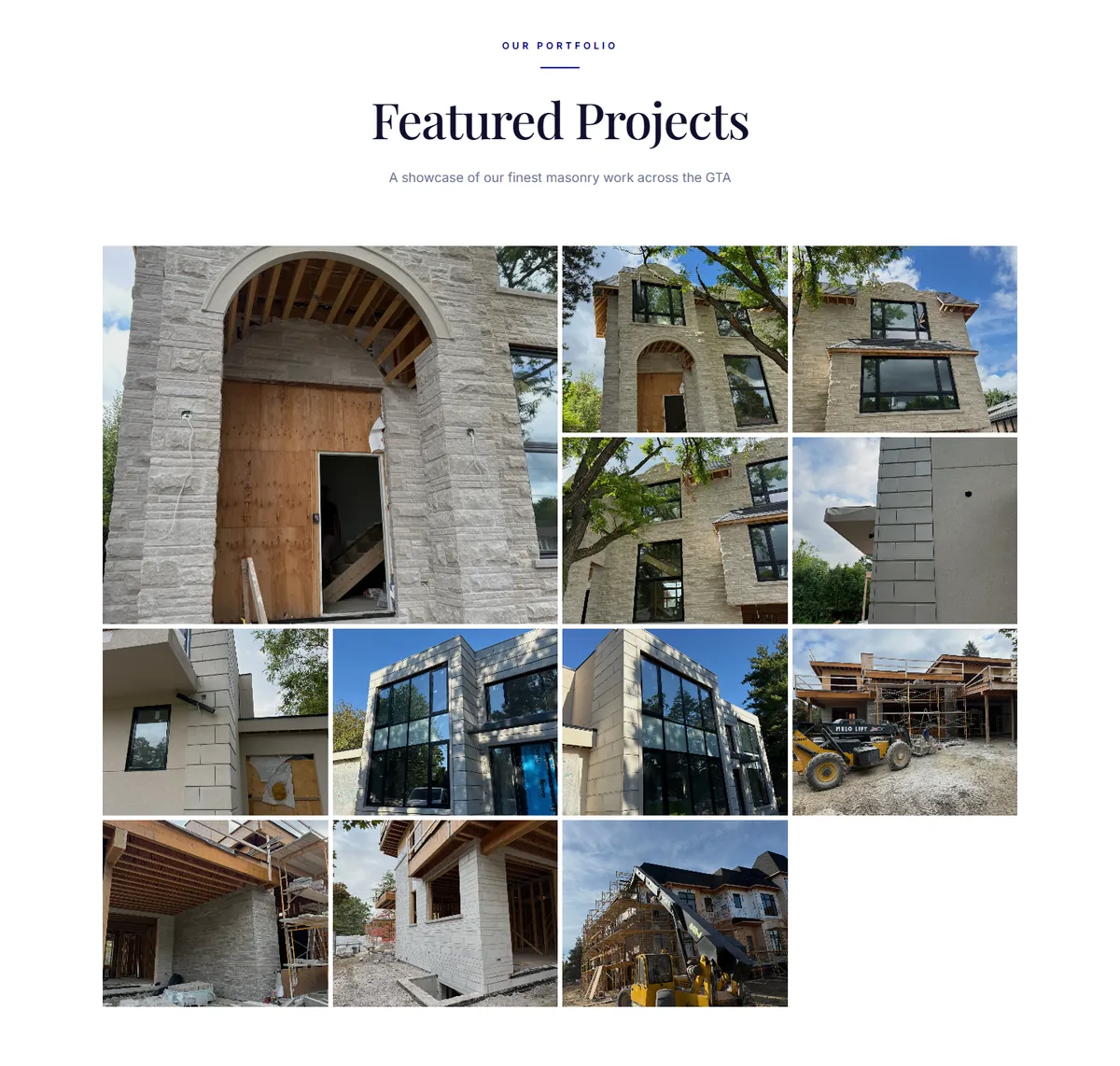 Maximo Masonry: Featured Projects