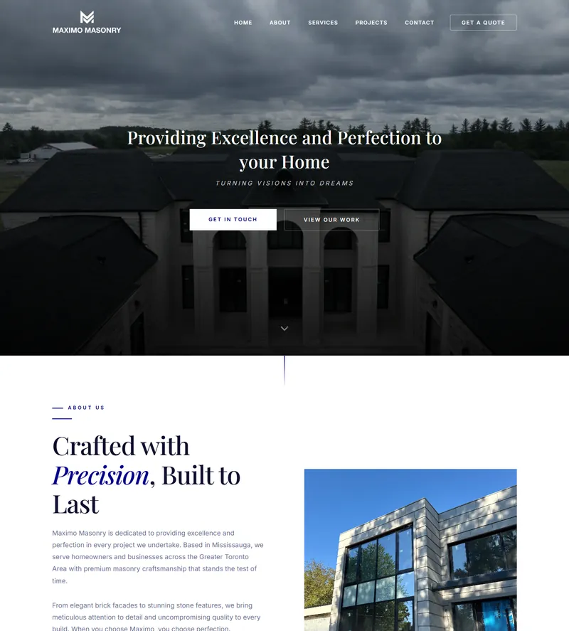 Maximo Masonry project preview